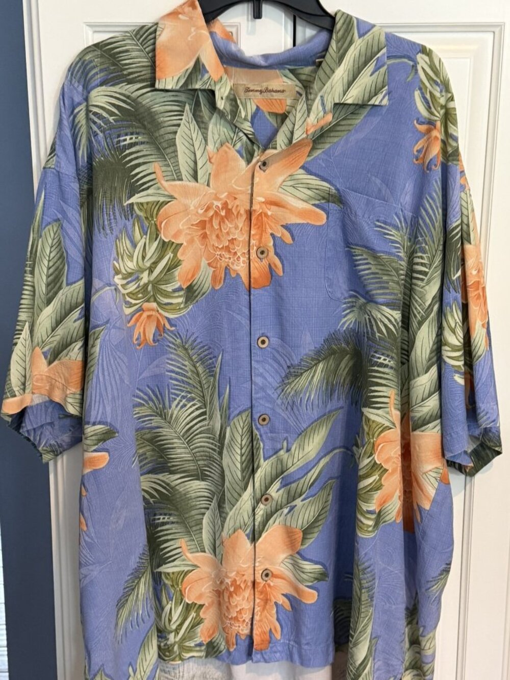 Tommy Bahama - Floral Hawaiian / Tropical Shirt - 100% Silk - Size XXL